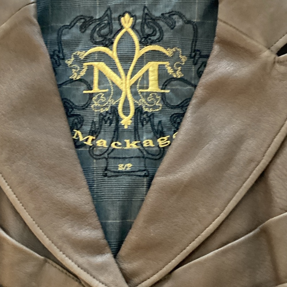Mackage Beige Outerwear with Embroidered Detail